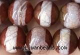 CAA3931 15 inches 8mm round tibetan agate beads wholesale