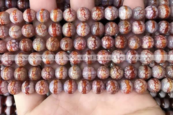 CAA3932 15 inches 8mm round tibetan agate beads wholesale