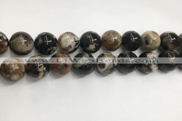 CAA3975 15.5 inches 16mm round sakura agate gemstone beads