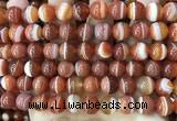 CAA4028 15.5 inches 10mm round line agate beads wholesale