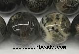 CAA4039 15.5 inches 16mm round chrysanthemum agate beads