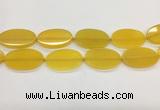 CAA4064 15.5 inches 30*50mm oval yellow agate gemstone beads