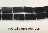 CAA4073 15.5 inches 30*50mm rectangle black agate gemstone beads