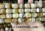 CAA4153 15.5 inches 12*16mm drum line agate beads wholesale