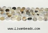 CAA4383 15.5 inches 12mm flat round Montana agate beads