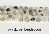 CAA4384 15.5 inches 14mm flat round Montana agate beads