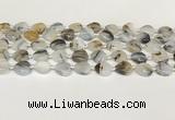 CAA4386 15.5 inches 12mm heart Montana agate beads