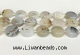 CAA4390 15.5 inches 25mm flat round Montana agate beads