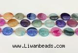 CAA4412 15.5 inches 20mm flat round agate druzy geode beads