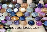 CAA4462 15.5 inches 12*16mm oval dragon veins agate beads