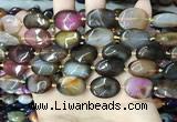 CAA4465 15.5 inches 15*20mm oval dragon veins agate beads