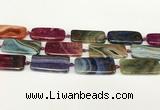 CAA4507 15.5 inches 20*40mm rectangle dragon veins agate beads