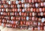 CAA4561 15.5 inches 4*6mm - 5*7mm rondelle south red agate beads