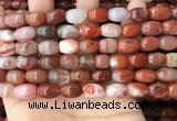 CAA4568 15.5 inches 8*12mm - 9*14mm rice south red agate beads