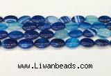 CAA4666 15.5 inches 13*18mm oval banded agate beads wholesale