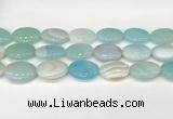 CAA4681 15.5 inches 18*25mm oval banded agate beads wholesale