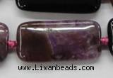 CAA474 15.5 inches 20*40mm rectangle agate druzy geode beads