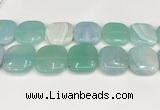 CAA4785 15.5 inches 30*30mm square banded agate beads wholesale