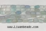 CAA4793 15.5 inches 10*14mm rectangle banded agate beads wholesale