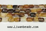 CAA4797 15.5 inches 12*16mm rectangle banded agate beads wholesale