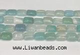 CAA4801 15.5 inches 12*16mm rectangle banded agate beads wholesale