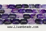 CAA4814 15.5 inches 15*20mm rectangle banded agate beads wholesale