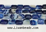 CAA4818 15.5 inches 15*20mm rectangle banded agate beads wholesale