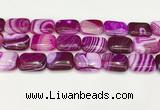 CAA4823 15.5 inches 18*25mm rectangle banded agate beads wholesale