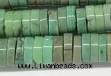 CAA4852 15.5 inches 2*6mm heishi grass agate beads wholesale