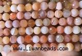 CAA4856 15.5 inches 8mm faceted round botswana agate beads