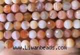 CAA4857 15.5 inches 10mm faceted round botswana agate beads