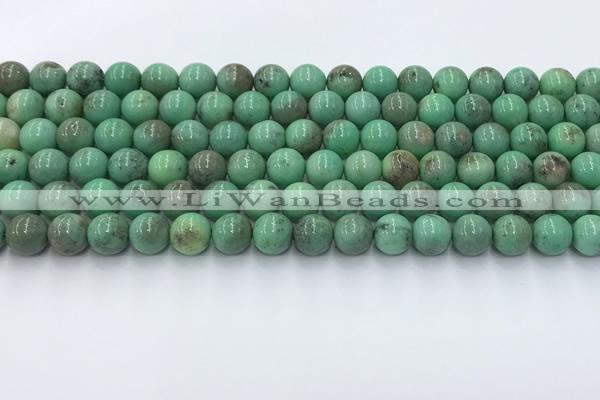 CAA4870 15.5 inches 6mm round grass agate beads wholesale