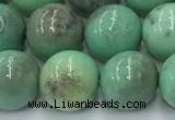 CAA4872 15.5 inches 10mm round grass agate beads wholesale