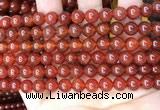 CAA4948 15.5 inches 8mm round red agate beads wholesale