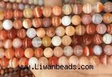 CAA5002 15.5 inches 8mm round red botswana agate beads wholesale