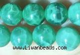 CAA5021 15.5 inches 6mm round green dragon veins agate beads