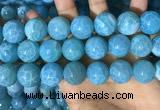 CAA5148 15.5 inches 18mm round dragon veins agate beads wholesale