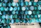 CAA5243 15.5 inches 10mm faceted round banded agate beads