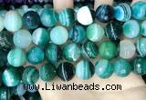 CAA5246 15.5 inches 16mm faceted round banded agate beads