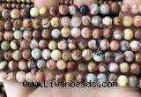 CAA5271 15.5 inches 6mm round natural red crazy lace agate beads