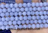 CAA5278 15.5 inches 10mm round natural blue lace agate beads