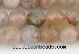 CAA5280 15.5 inches 6mm round sakura agate gemstone beads