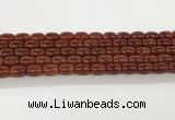 CAA5352 15.5 inches 10*14mm drum agate gemstone beads