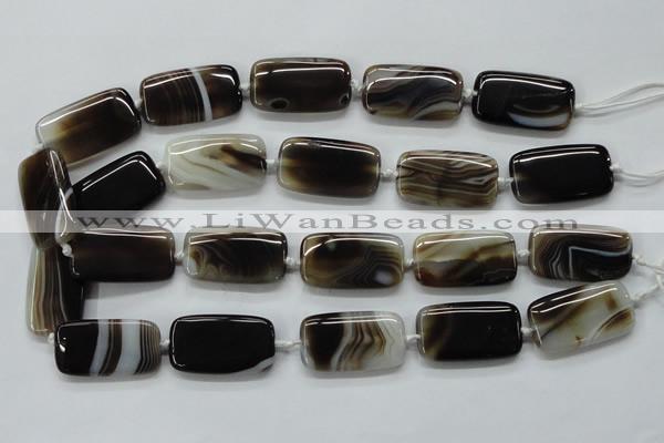 CAA536 15.5 inches 20*35mm rectangle madagascar agate beads