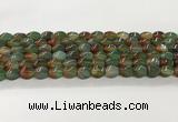 CAA5361 15.5 inches 8*12mm twisted rice agate gemstone beads