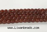 CAA5364 15.5 inches 8*12mm twisted rice agate gemstone beads