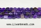 CAA5370 15.5 inches 10*12mm - 11*16mm faceted nuggets agate beads