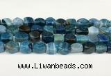 CAA5371 15.5 inches 10*12mm - 11*16mm faceted nuggets agate beads