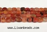 CAA5373 15.5 inches 10*12mm - 11*16mm faceted nuggets agate beads