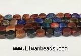 CAA5381 15.5 inches 10*12mm - 11*16mm faceted nuggets agate beads